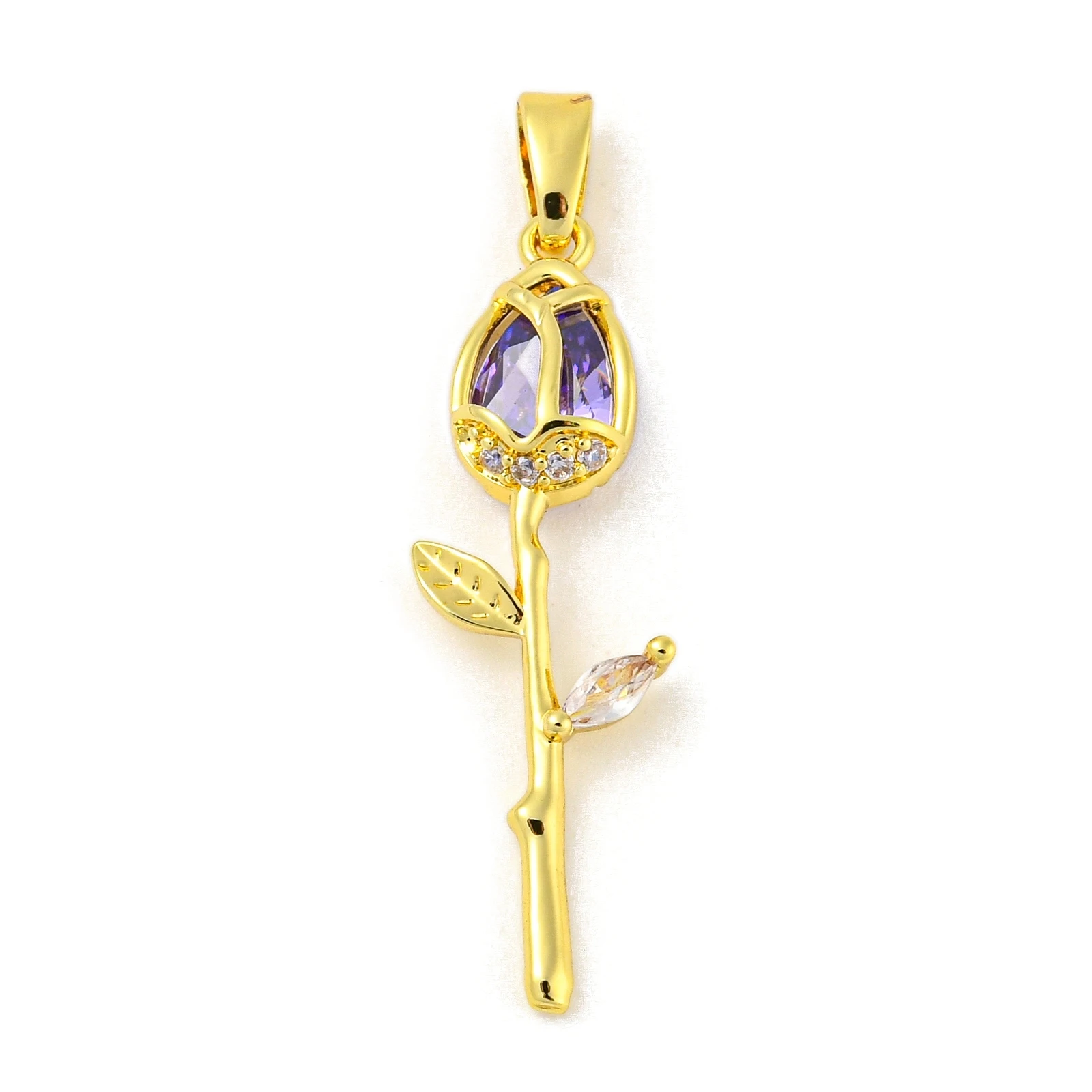 20pcs Rose Flower for Valentine's Day Brass Cubic Zirconia Pendants Gold Plated for DIY Jewelry Necklace Earring Supplies
20pcs Rose Flower for Valentine's Day Brass Cubic Zirconia Pendants Gold Plated for DIY Jewelry Necklace Earring Supplies