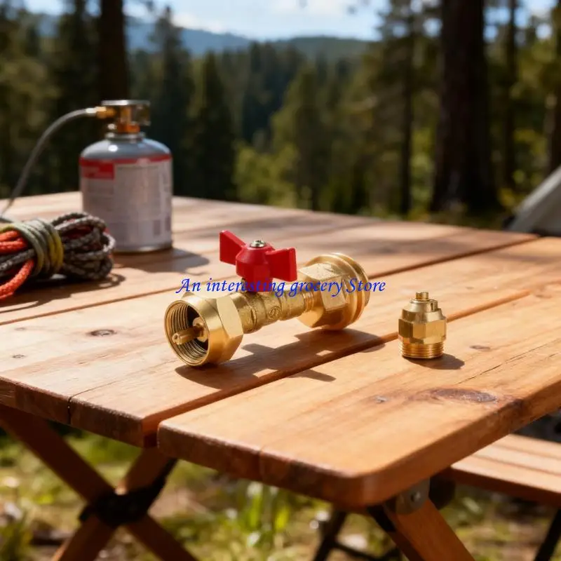 652D Universals Gas Refills Adapter Metal Fittings Quick 1/4Inch Ball Valves Gas Cylinders Converter Camping Accessory
652D Universals Gas Refills Adapter Metal Fittings Quick 1/4Inch Ball Valves Gas Cylinders Converter Camping Accessory