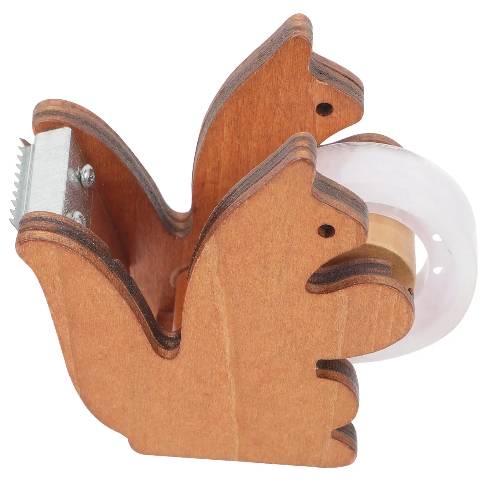 Cute Squirrel Tape Dispenser Retro Wood Desktop Holder Blades Office Home School Gifts Portable Duct Tape Holder
Cute Squirrel Tape Dispenser Retro Wood Desktop Holder Blades Office Home School Gifts Portable Duct Tape Holder