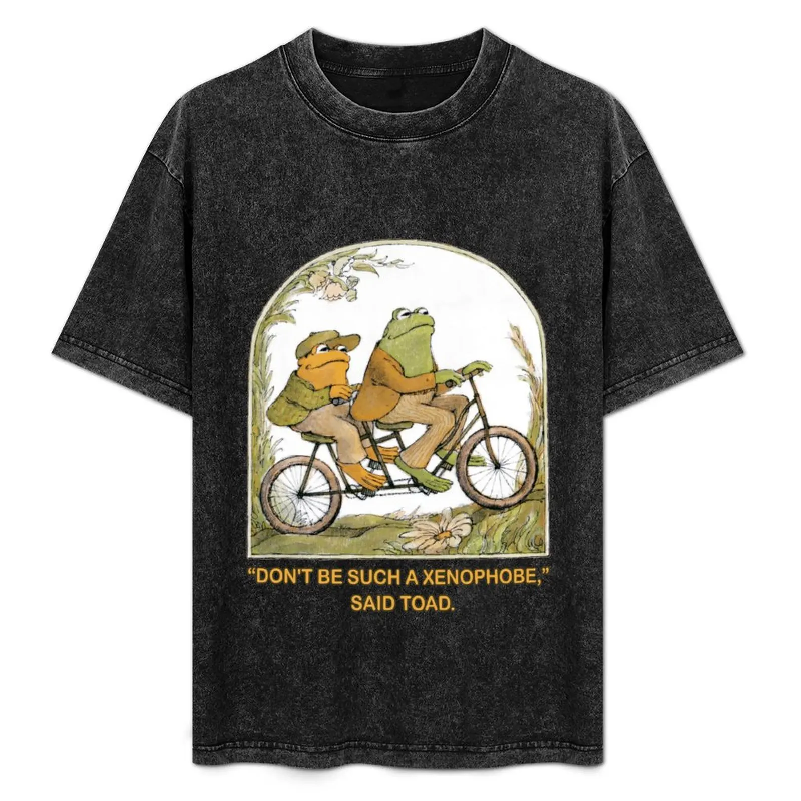 Frog and Toad - Don't be such a xenophobe T-Shirt Retro Style Print Casual Top
Frog and Toad - Don't be such a xenophobe T-Shirt Retro Style Print Casual Top