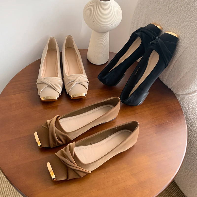 Women's Flat Single Shoes Fashionable Spring Autumn Square Head Women's Ballet Shoes Fashion Daily Wear Comfortable Women's Shoe
Women's Flat Single Shoes Fashionable Spring Autumn Square Head Women's Ballet Shoes Fashion Daily Wear Comfortable Women's Shoe