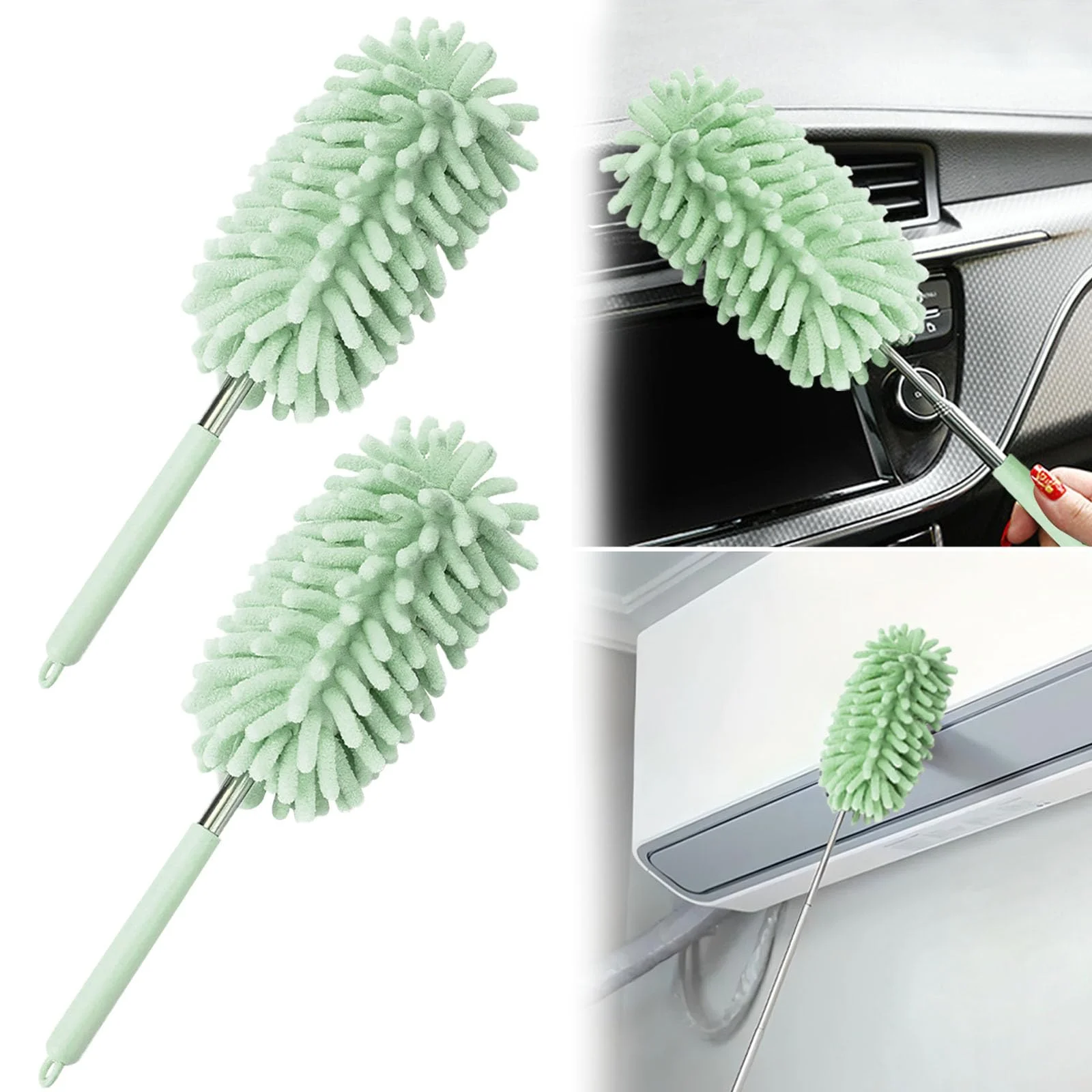 Telescopic Car Duster Brush for Dash Vent Interior & Home - Washable Removable Chenille, Scratch-Free Detailing Tool 4 colors
Telescopic Car Duster Brush for Dash Vent Interior & Home - Washable Removable Chenille, Scratch-Free Detailing Tool 4 colors