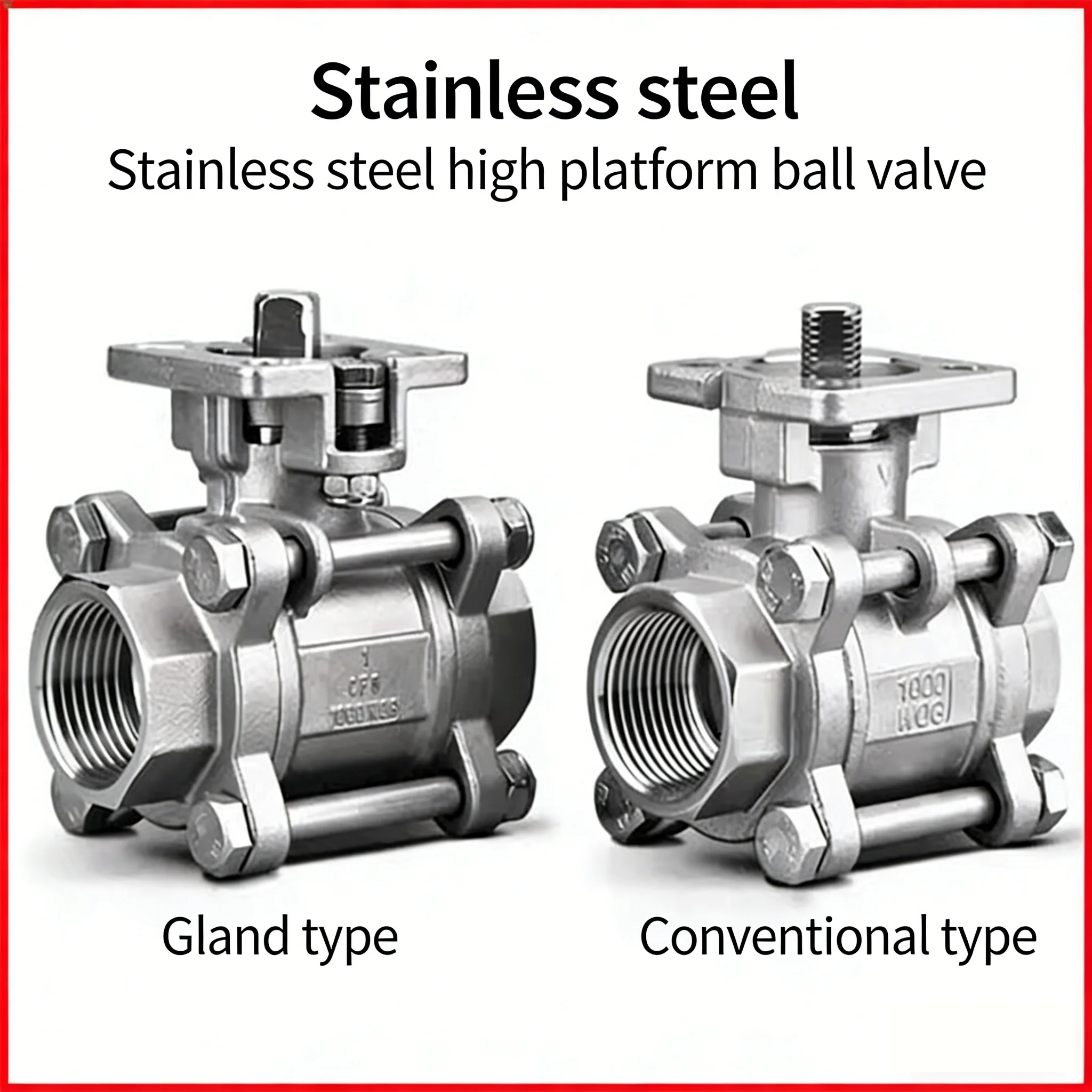 304 Stainless Steel Three-piece High Platform Ball Valve Internal Thread Pneumatic High Platform
304 Stainless Steel Three-piece High Platform Ball Valve Internal Thread Pneumatic High Platform