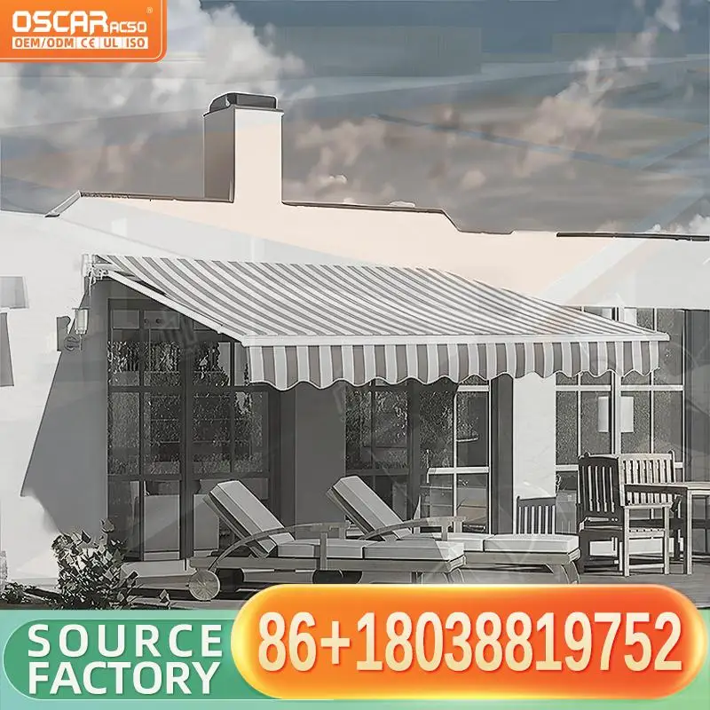 Retractable Motorized Awning with LED Lighting 3m X 6m PVC Sail Automatic Open for Outdoor Balcony Patio Garden Retractable Awni
Retractable Motorized Awning with LED Lighting 3m X 6m PVC Sail Automatic Open for Outdoor Balcony Patio Garden Retractable Awni