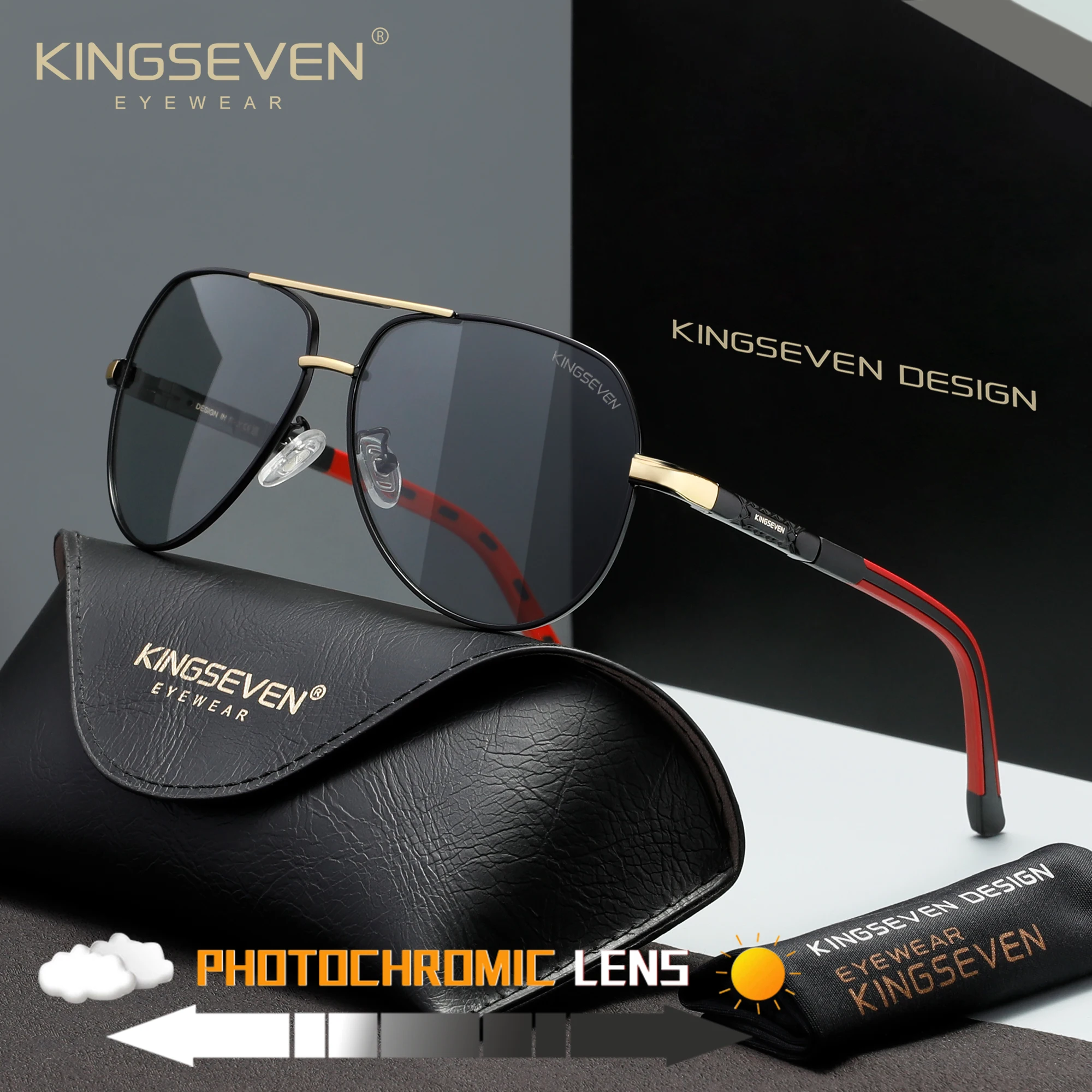 Солнцезащитные очки KINGSEVEN: Новинка, Оригинальный Дизайн, Модные Мужские Очки-Пилоты, Роскошные Защитные Очки, Повседневные, С Большим Каркасом, Для Вождения и Активного Отдыха
Солнцезащитные очки KINGSEVEN: Новинка, Оригинальный Дизайн, Модные Мужские Очки-Пилоты, Роскошные Защитные Очки, Повседневные, С Большим Каркасом, Для Вождения и Активного Отдыха
