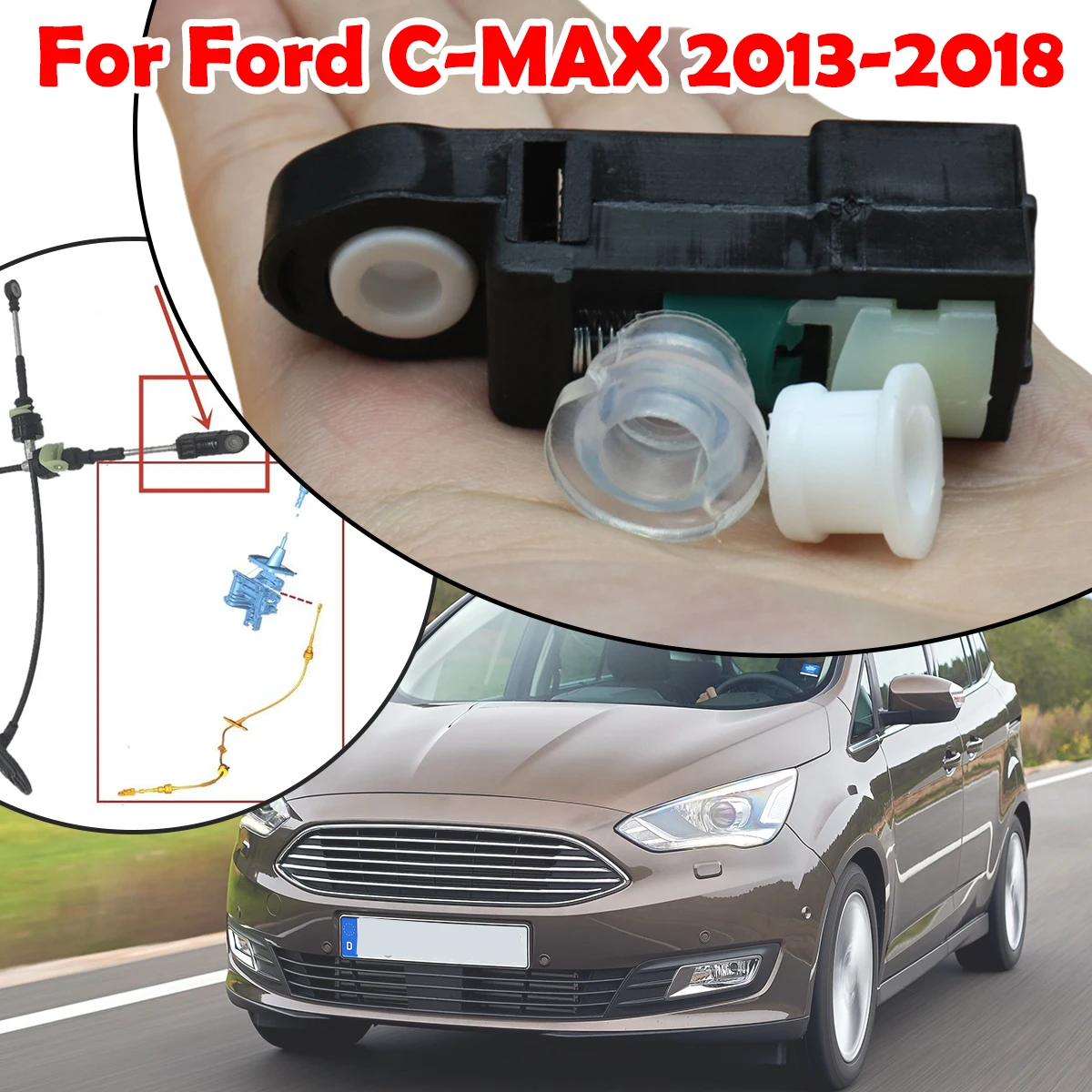 Automatic Shifter Cable Bushing Gear End Connector Fix Sleeve Grommet Repair Kit Car Accessories For Ford C-MAX 2013 2014 - 2018
Automatic Shifter Cable Bushing Gear End Connector Fix Sleeve Grommet Repair Kit Car Accessories For Ford C-MAX 2013 2014 - 2018