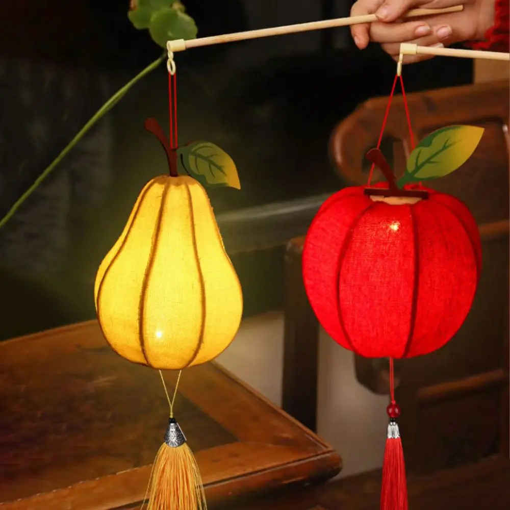 Pear Shape Mid-Autumn Festival Lantern Tassel Handheld Small Persimmon Lantern Chinese Style Luminous DIY Lantern Making Kit
Pear Shape Mid-Autumn Festival Lantern Tassel Handheld Small Persimmon Lantern Chinese Style Luminous DIY Lantern Making Kit