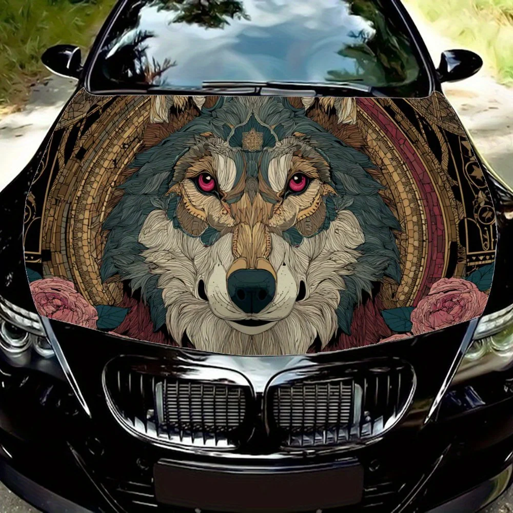 Wolf Head with Floral Accents Car Engine Hood Sticker, Auto Art Decal, Car Exterior Personalized Decoration, Gift for Car Lovers
Wolf Head with Floral Accents Car Engine Hood Sticker, Auto Art Decal, Car Exterior Personalized Decoration, Gift for Car Lovers