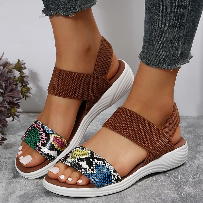 Snakeskin Print Wedge Sandals for Women Summer 2023 Fashion Non Slip Beach Shoes Woman Lightweight Causal Sports Sandalias Mujer
Snakeskin Print Wedge Sandals for Women Summer 2023 Fashion Non Slip Beach Shoes Woman Lightweight Causal Sports Sandalias Mujer