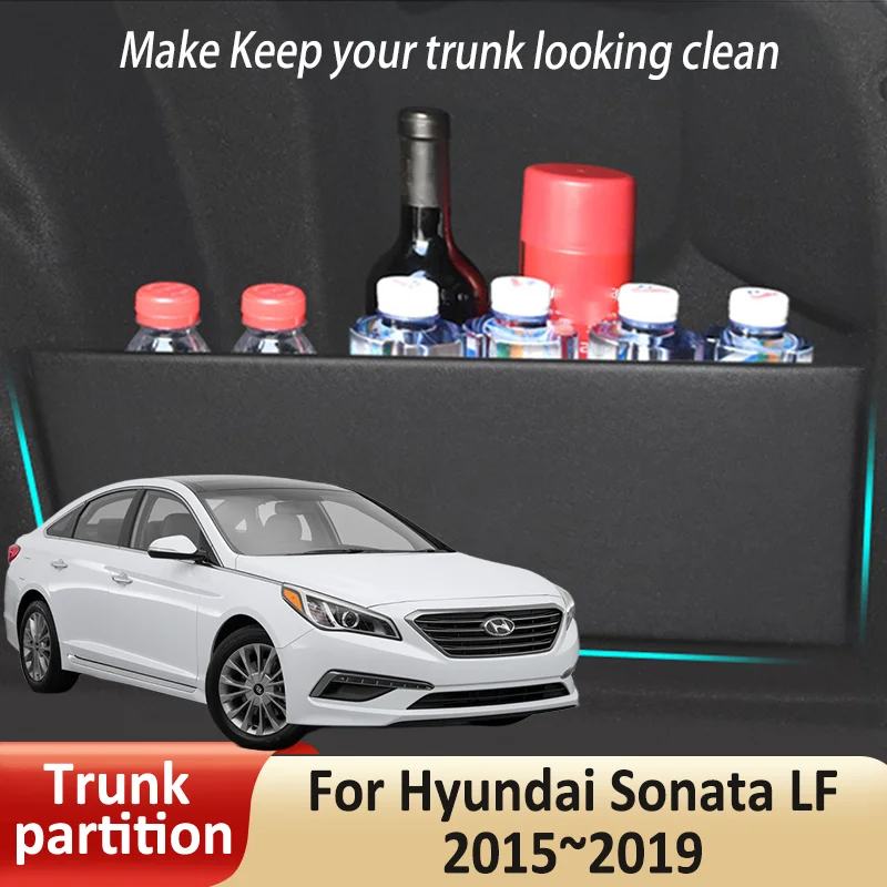 Автомобильный Органайзер, боковая перегородка багажника для Hyundai Sonata LF 2015 ~ 2019 2016 MK7, автозапчасти, аксессуары для салона багажника, инструменты для хранения
Автомобильный Органайзер, боковая перегородка багажника для Hyundai Sonata LF 2015 ~ 2019 2016 MK7, автозапчасти, аксессуары для салона багажника, инструменты для хранения