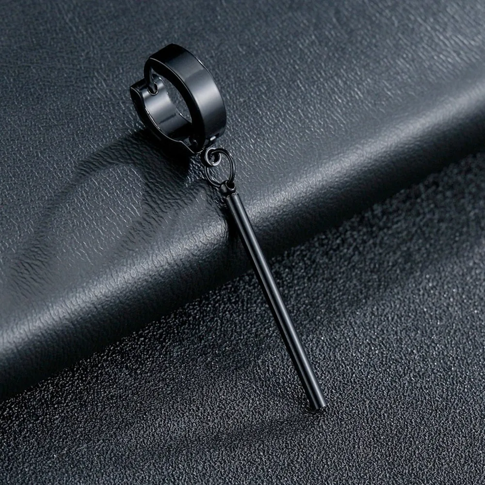 Punk Mens Long Stick Ear Stud Set Black Earrings Gift for Boyfriend Lover Jewelry Nightclub Bar Earring
Punk Mens Long Stick Ear Stud Set Black Earrings Gift for Boyfriend Lover Jewelry Nightclub Bar Earring