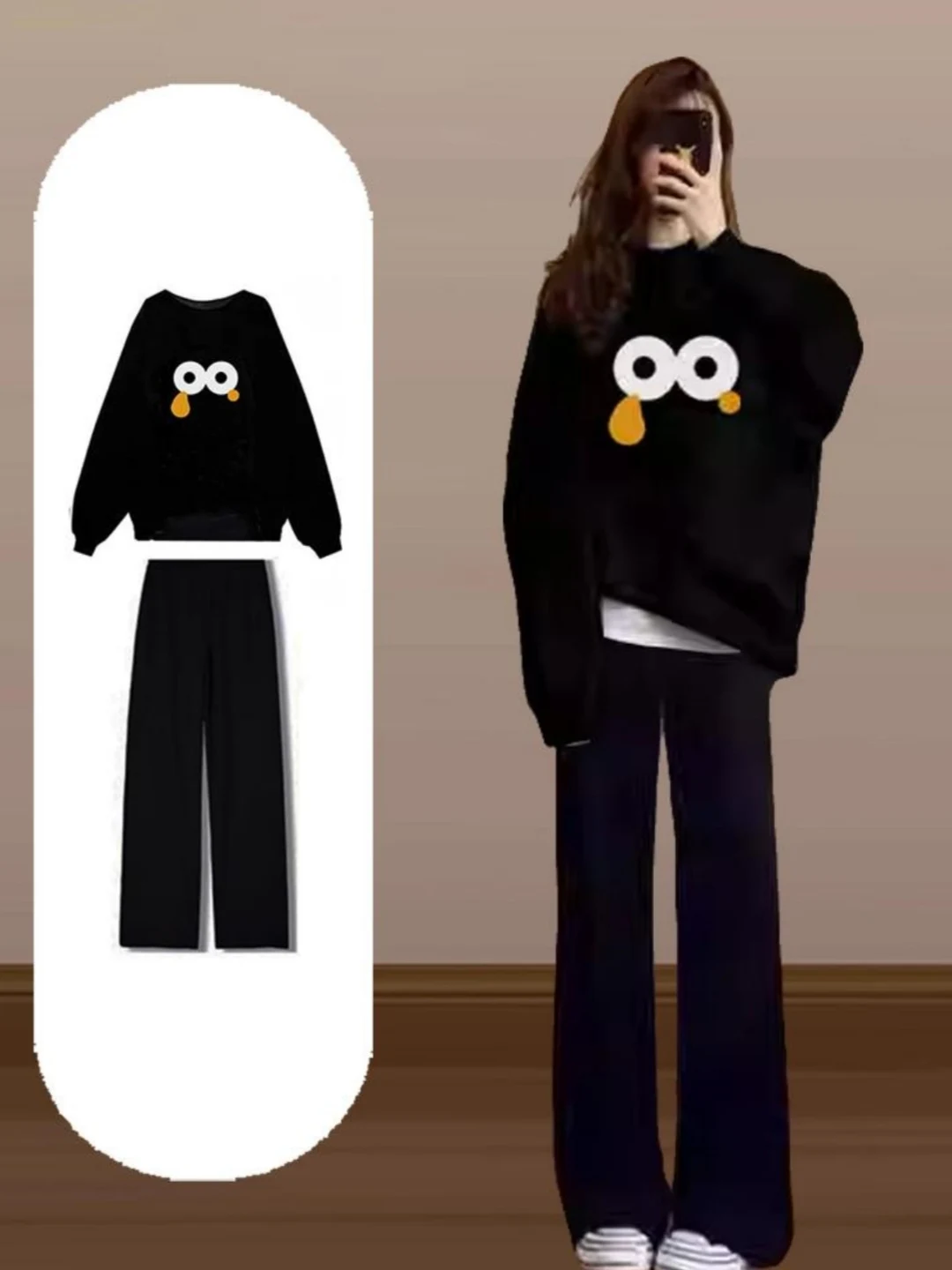 Loose Fit round Neck Sweatshirt Women's plus Size Comfortable Long Sleeve Printed Hoodie Korean Style Autumn New Arrival
Loose Fit round Neck Sweatshirt Women's plus Size Comfortable Long Sleeve Printed Hoodie Korean Style Autumn New Arrival