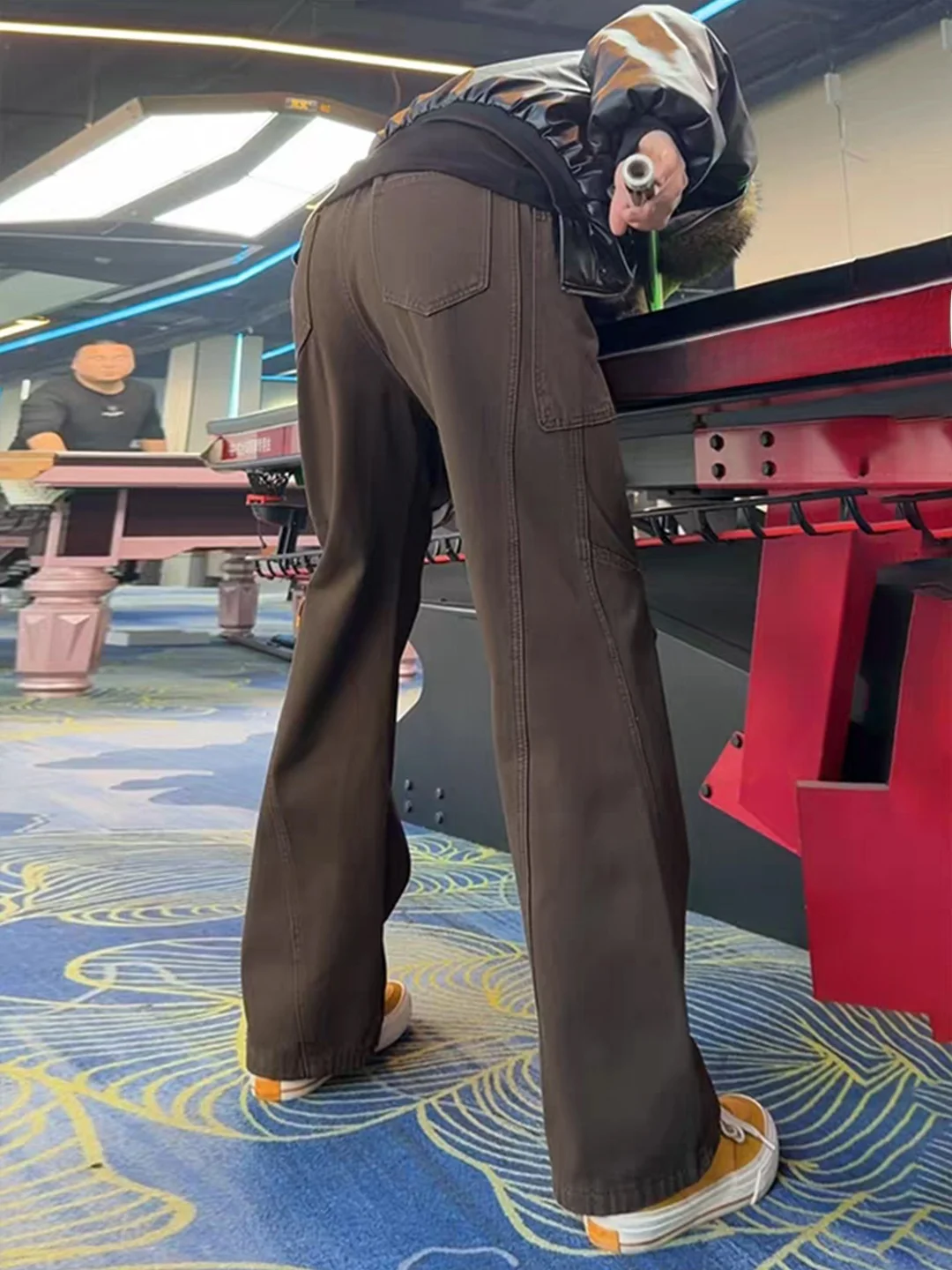 Ce Brown Slanted Cut Men's Jeans Straight Leg Autumn Winter Wide Leg Workwear Pants High Street Straight Flared Trousers
Ce Brown Slanted Cut Men's Jeans Straight Leg Autumn Winter Wide Leg Workwear Pants High Street Straight Flared Trousers