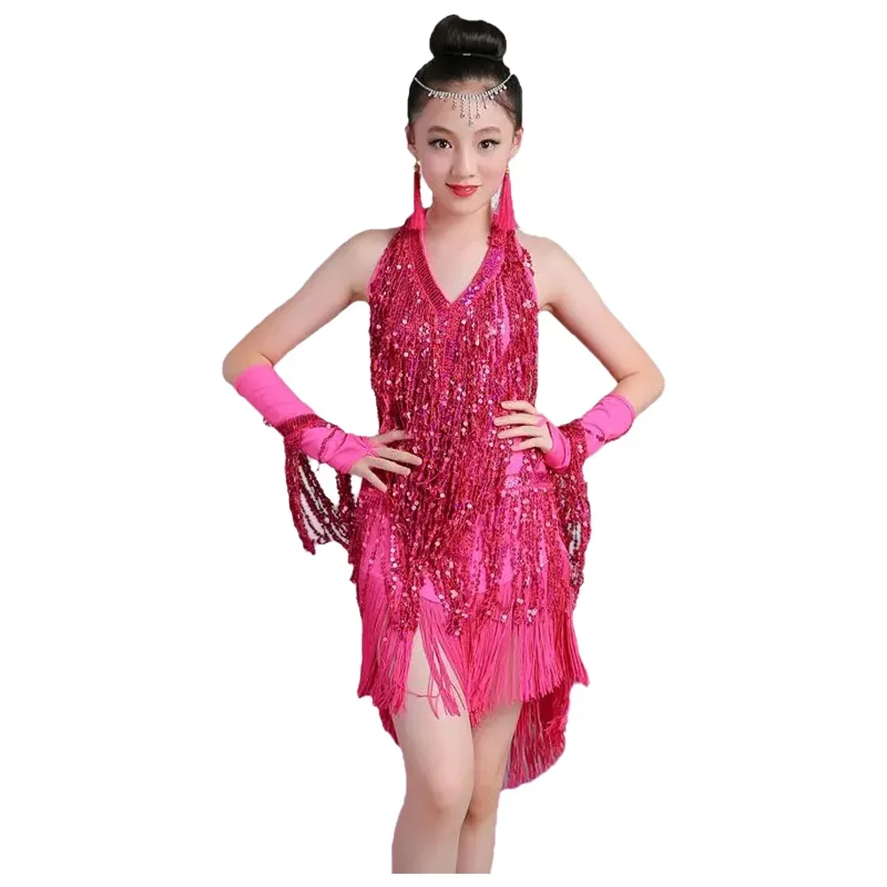 Детские костюмы для латинских танцев, детская юбка для латинских танцев, костюм для соревнований с блестками, платье для танцев сальсы и кисточками для девочек
Детские костюмы для латинских танцев, детская юбка для латинских танцев, костюм для соревнований с блестками, платье для танцев сальсы и кисточками для девочек