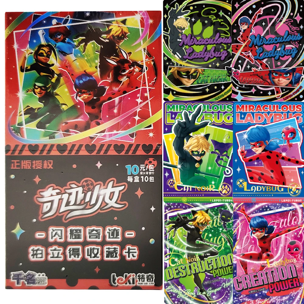 Genuine Miraculous: Tales of Ladybug Collection Cards for Friend Cat Noir Rena Rouge Q-version Cute Personality Roles Cards Gift
Genuine Miraculous: Tales of Ladybug Collection Cards for Friend Cat Noir Rena Rouge Q-version Cute Personality Roles Cards Gift