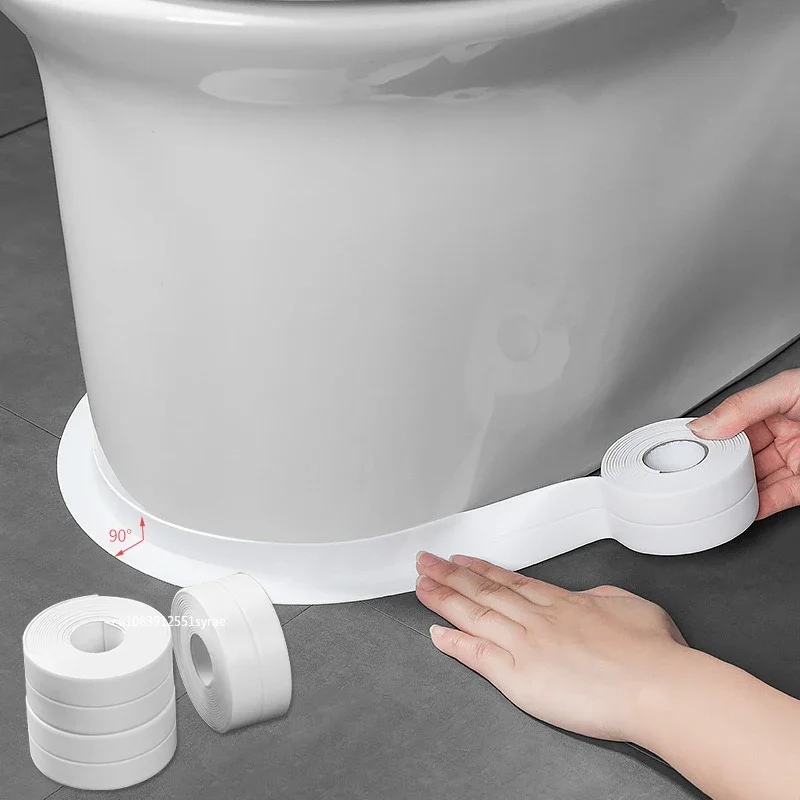 PVC Sealing Strip Tape for Bathroom Bath Toilet Kitchen Caulk Tape Self Adhesive Waterproof Wall Sticker Mold Proof Tapes 1 Roll
PVC Sealing Strip Tape for Bathroom Bath Toilet Kitchen Caulk Tape Self Adhesive Waterproof Wall Sticker Mold Proof Tapes 1 Roll