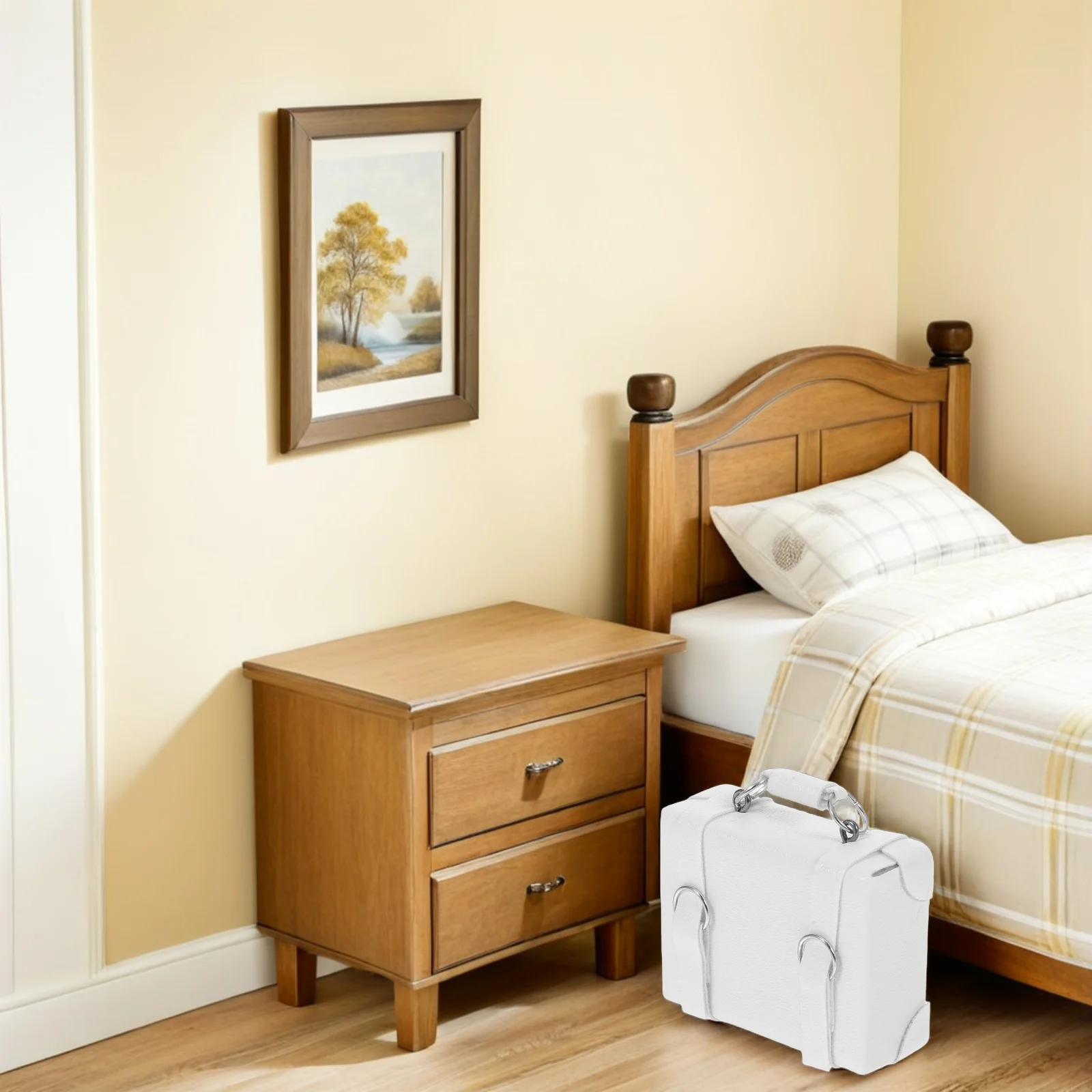 Toys Kid Case Mini House Travel Suitcase Dollhouse Accessory Briefcase White Baby Luggage
Toys Kid Case Mini House Travel Suitcase Dollhouse Accessory Briefcase White Baby Luggage