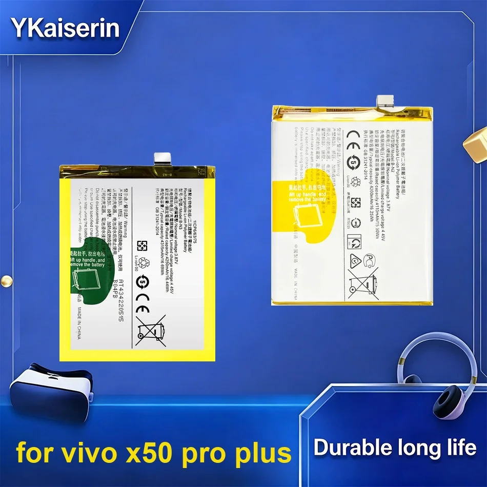 Mobile Phone Battery Stable B-N3 B-N2 B-N7 4200-4350mAh For Vivo X50 Pro Plus
Mobile Phone Battery Stable B-N3 B-N2 B-N7 4200-4350mAh For Vivo X50 Pro Plus