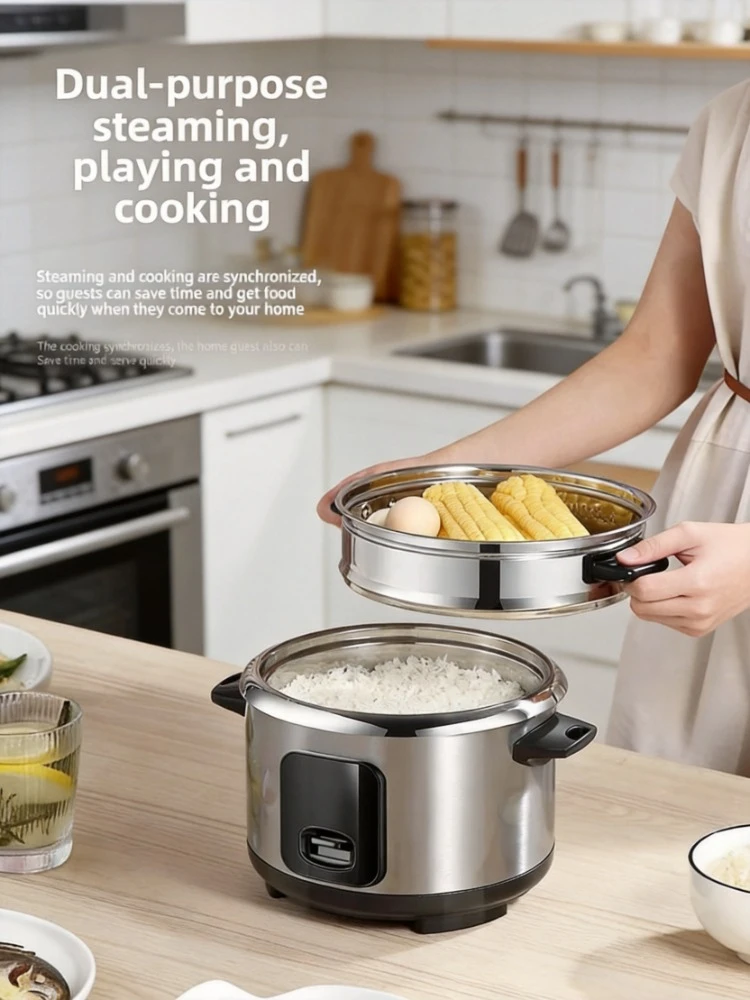 316 Stainless Steel Old Fashioned Rice Cooker, 5L Large Capacity, Multifunctional Steaming Porridge Soup Electric Cooker
316 Stainless Steel Old Fashioned Rice Cooker, 5L Large Capacity, Multifunctional Steaming Porridge Soup Electric Cooker