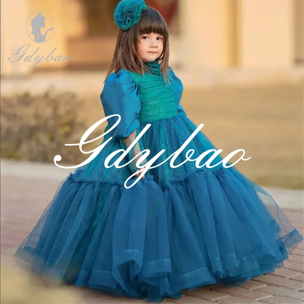 Luxury Shiny Sequined Long Sleeve Pleat Formal Flower Girl Dress Floor Length Long Ball Elegant First Communion Gown Customized
Luxury Shiny Sequined Long Sleeve Pleat Formal Flower Girl Dress Floor Length Long Ball Elegant First Communion Gown Customized
