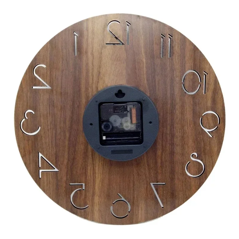 12" Rustic Tuscan Style Wooden Wall Clock with Arabic Numerals, Battery Operated
12" Rustic Tuscan Style Wooden Wall Clock with Arabic Numerals, Battery Operated