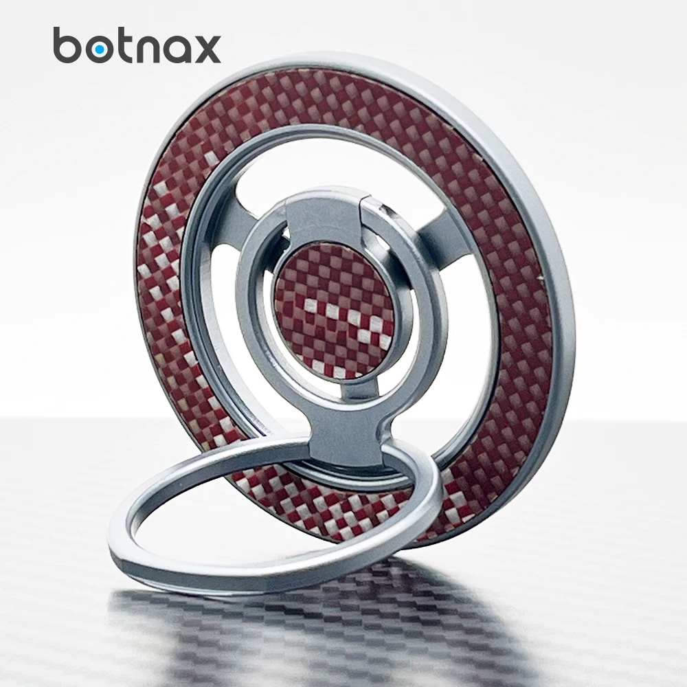 botnax Carbon Fiber Kevlar Aramid Magnetic Stand Ring 360° Rotating Phone Holder Foldable Metal Bracket for Magsafe Universal
botnax Carbon Fiber Kevlar Aramid Magnetic Stand Ring 360° Rotating Phone Holder Foldable Metal Bracket for Magsafe Universal