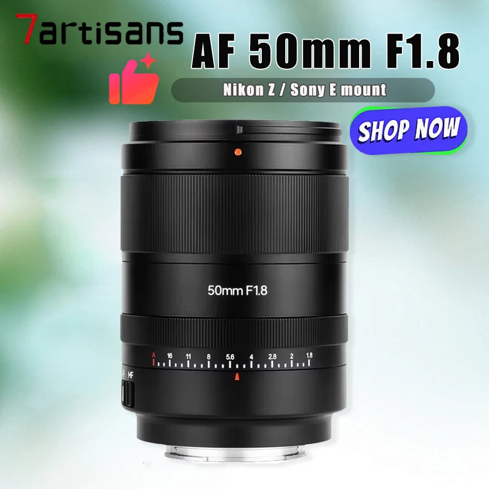 7artisans AF 50 мм F1.8 FE STM Большая диафрагма, полнокадровый объектив, совместимый с Nikon Z50 Sony A6000 для наружной фотографии
7artisans AF 50 мм F1.8 FE STM Большая диафрагма, полнокадровый объектив, совместимый с Nikon Z50 Sony A6000 для наружной фотографии