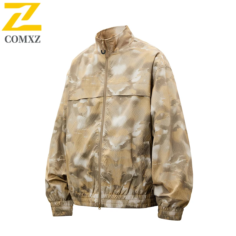 COMXZ Stand Up Collar Jacket Men 2025 Camou Tie Dye Thin Outdoor Sports Windproof Waterproof Coat Casual Camp Hiking Windbreaker
COMXZ Stand Up Collar Jacket Men 2025 Camou Tie Dye Thin Outdoor Sports Windproof Waterproof Coat Casual Camp Hiking Windbreaker