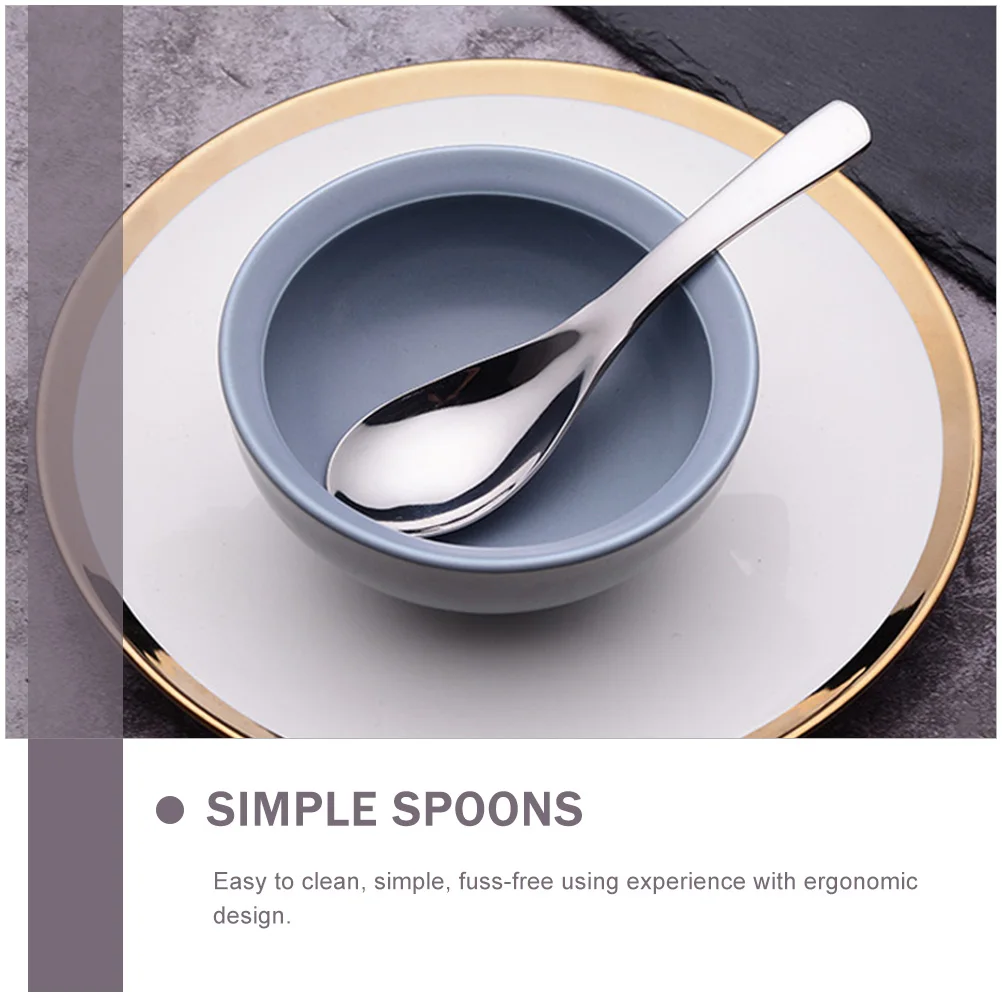 Stainless Steel Spoon Kitchen Mixing Scoop Utensil Metal Cake Multi purpose Simple Practical Durability
Stainless Steel Spoon Kitchen Mixing Scoop Utensil Metal Cake Multi purpose Simple Practical Durability