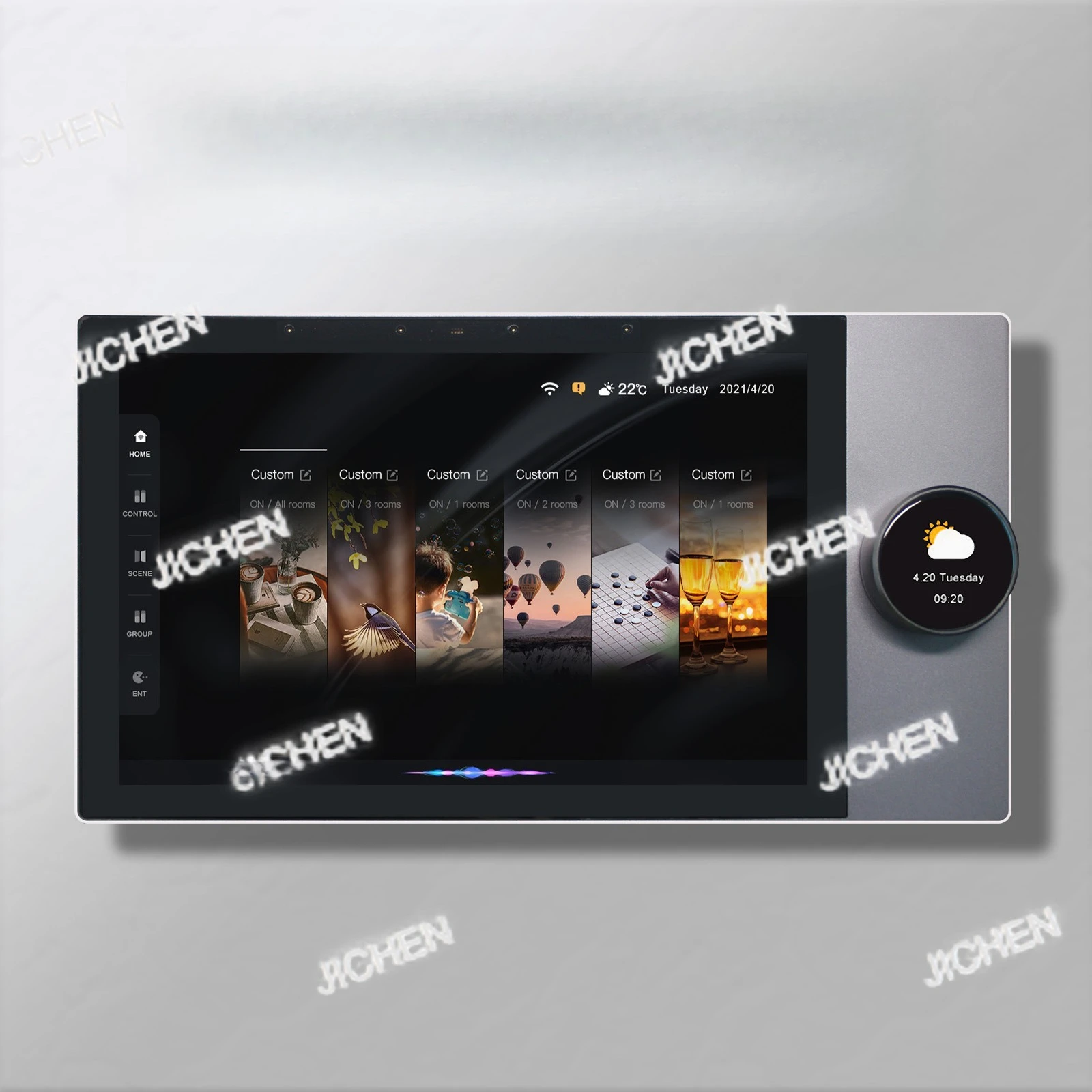 10-Inch graffiti smart central control panel, whole house smart language control dimming smart home control