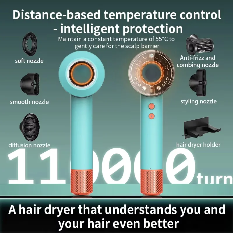 Hair Dryer with Negative Ions for Hair Care, Silent, Fast Drying, Temperature Control, High-Speed, Huaqiangbei Strong Wind Hd16 Hair Dryer
Hair Dryer with Negative Ions for Hair Care, Silent, Fast Drying, Temperature Control, High-Speed, Huaqiangbei Strong Wind Hd16 Hair Dryer