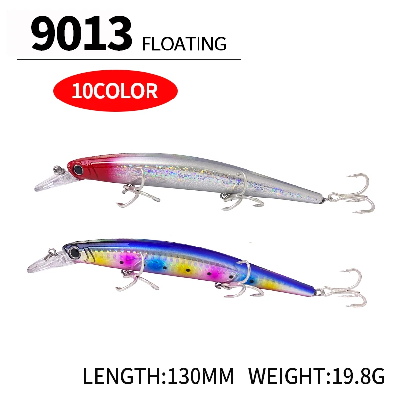 Floating Minnow Fishing Lures 130mm 18g Surface Wobblers Trout Bass Artificial Baits Pesca Fishing Bait Fishing Equipment
Floating Minnow Fishing Lures 130mm 18g Surface Wobblers Trout Bass Artificial Baits Pesca Fishing Bait Fishing Equipment