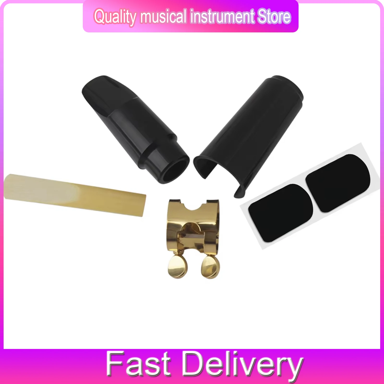 Набор из 5 прочных мундштуков для саксофона сопрано, профессиональные запчасти для деревянных духовых инструментов для выступлений и тренировок
Набор из 5 прочных мундштуков для саксофона сопрано, профессиональные запчасти для деревянных духовых инструментов для выступлений и тренировок