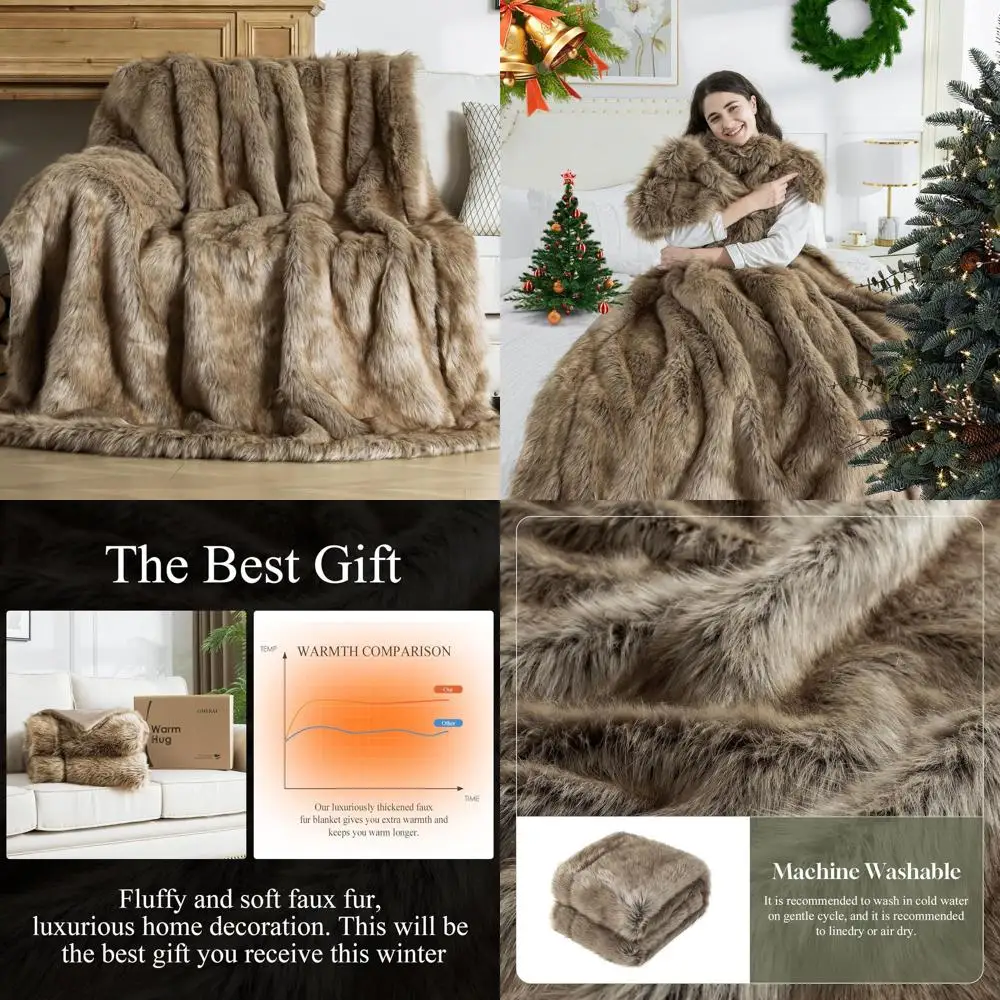 Luxury Soft Faux Fur Throw Blanket, Plush Cozy 50x60, Sandstone Fawn for Couch, Sofa, Bed
Luxury Soft Faux Fur Throw Blanket, Plush Cozy 50x60, Sandstone Fawn for Couch, Sofa, Bed