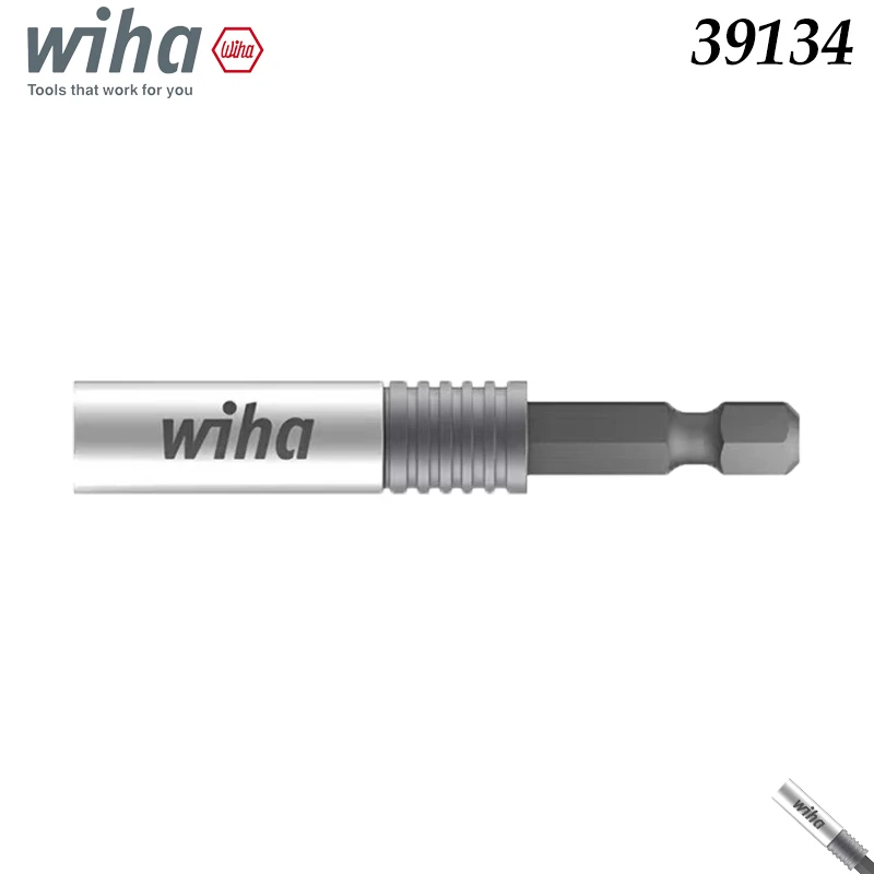 Wiha 39134 1/4" Hex Shank Bit Holder, Quick-Release Design, for Secure Screwdriver Bit Retention
Wiha 39134 1/4" Hex Shank Bit Holder, Quick-Release Design, for Secure Screwdriver Bit Retention