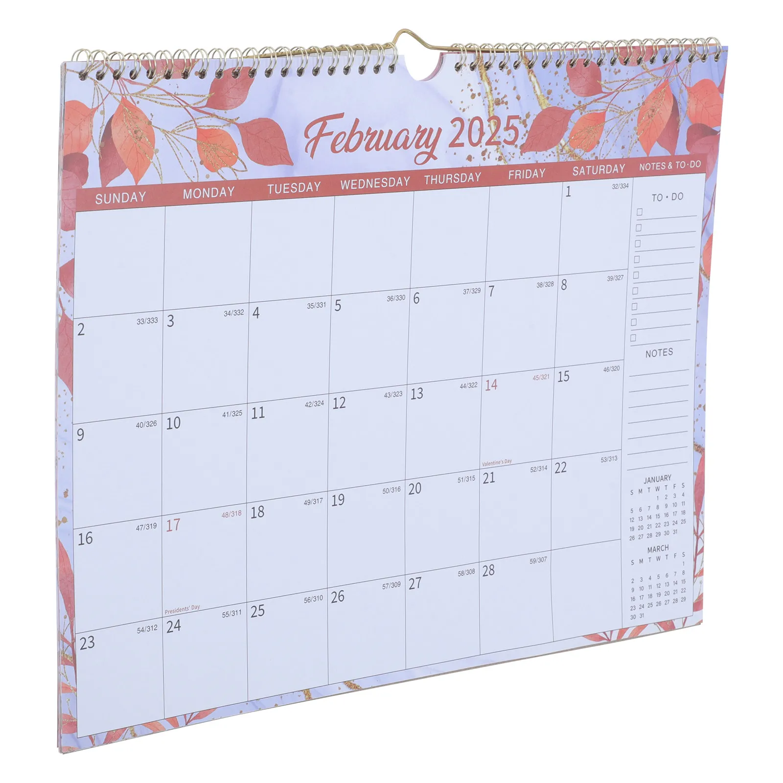 Creative Floral Spiral Bound Large Desk Calendar Small Family Wall Calendar Office Hanging Wall Planner
Creative Floral Spiral Bound Large Desk Calendar Small Family Wall Calendar Office Hanging Wall Planner