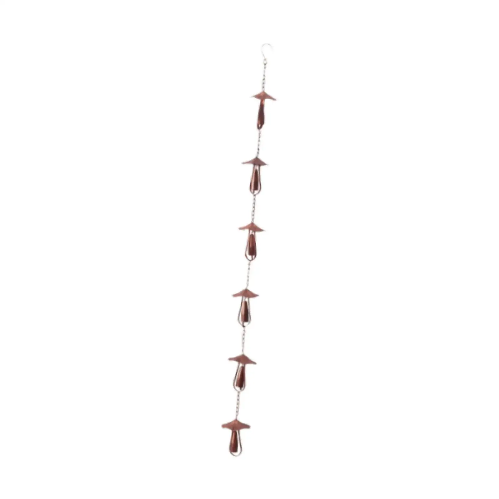 Mushroom Rain Chain 51.2 inch Length Replace for Gutter Downspouts Eaves Drainage Divert Rain Decoration for Backyard
Mushroom Rain Chain 51.2 inch Length Replace for Gutter Downspouts Eaves Drainage Divert Rain Decoration for Backyard