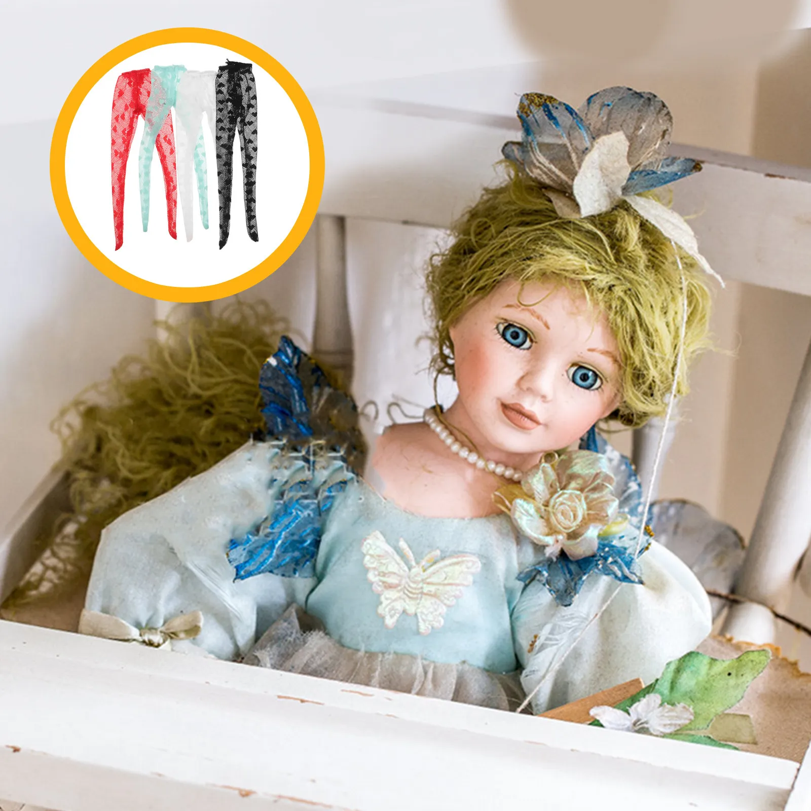 4Pcs Adorable Stockings Decorative Lace Accessories for Small Socks Replacement Costumes Mini Decors Stockings
4Pcs Adorable Stockings Decorative Lace Accessories for Small Socks Replacement Costumes Mini Decors Stockings