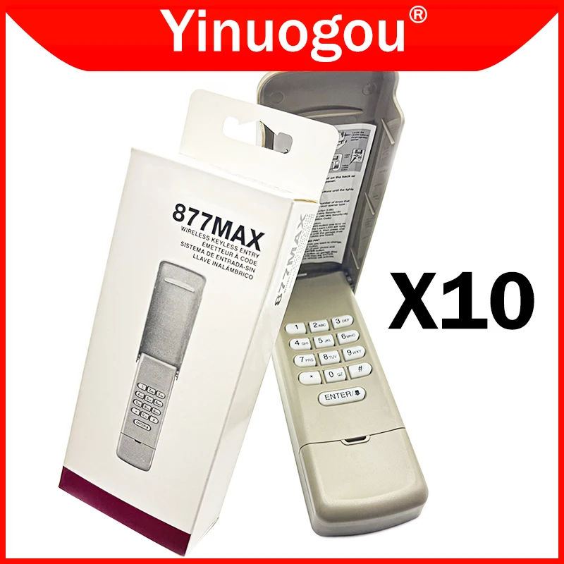10PCS LiftMaster 877MAX 878MAX 877LM 376LM 377LM 976LM 977LM Keypad Garage Door Opener Keyless Entry System Remote Control
10PCS LiftMaster 877MAX 878MAX 877LM 376LM 377LM 976LM 977LM Keypad Garage Door Opener Keyless Entry System Remote Control
