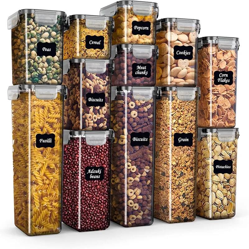 Food storage jar, transparent square crisper box, kitchen cereal storage tank, dried fruit thickened storage sealed bucket
Food storage jar, transparent square crisper box, kitchen cereal storage tank, dried fruit thickened storage sealed bucket