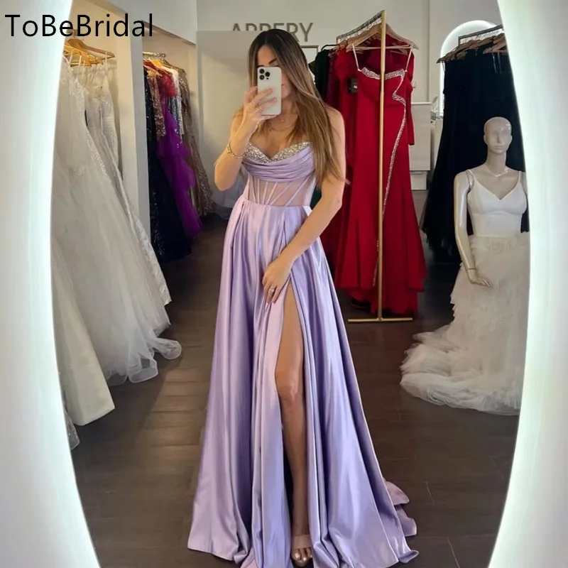 Customized Evening Dresses 2025 for Women Satin V-neck Strap Side Seam Prom Dress A-line Bareback Strap Formal Party Dresses
Customized Evening Dresses 2025 for Women Satin V-neck Strap Side Seam Prom Dress A-line Bareback Strap Formal Party Dresses