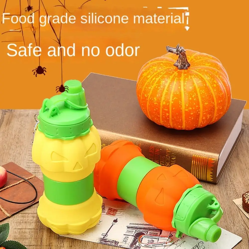 Pumpkin Folding Water Bottle Silicone Retractable Collapsible Water Cup Leak-proof Wear-resistant Silicone Sport Bottles Outdoor
Pumpkin Folding Water Bottle Silicone Retractable Collapsible Water Cup Leak-proof Wear-resistant Silicone Sport Bottles Outdoor