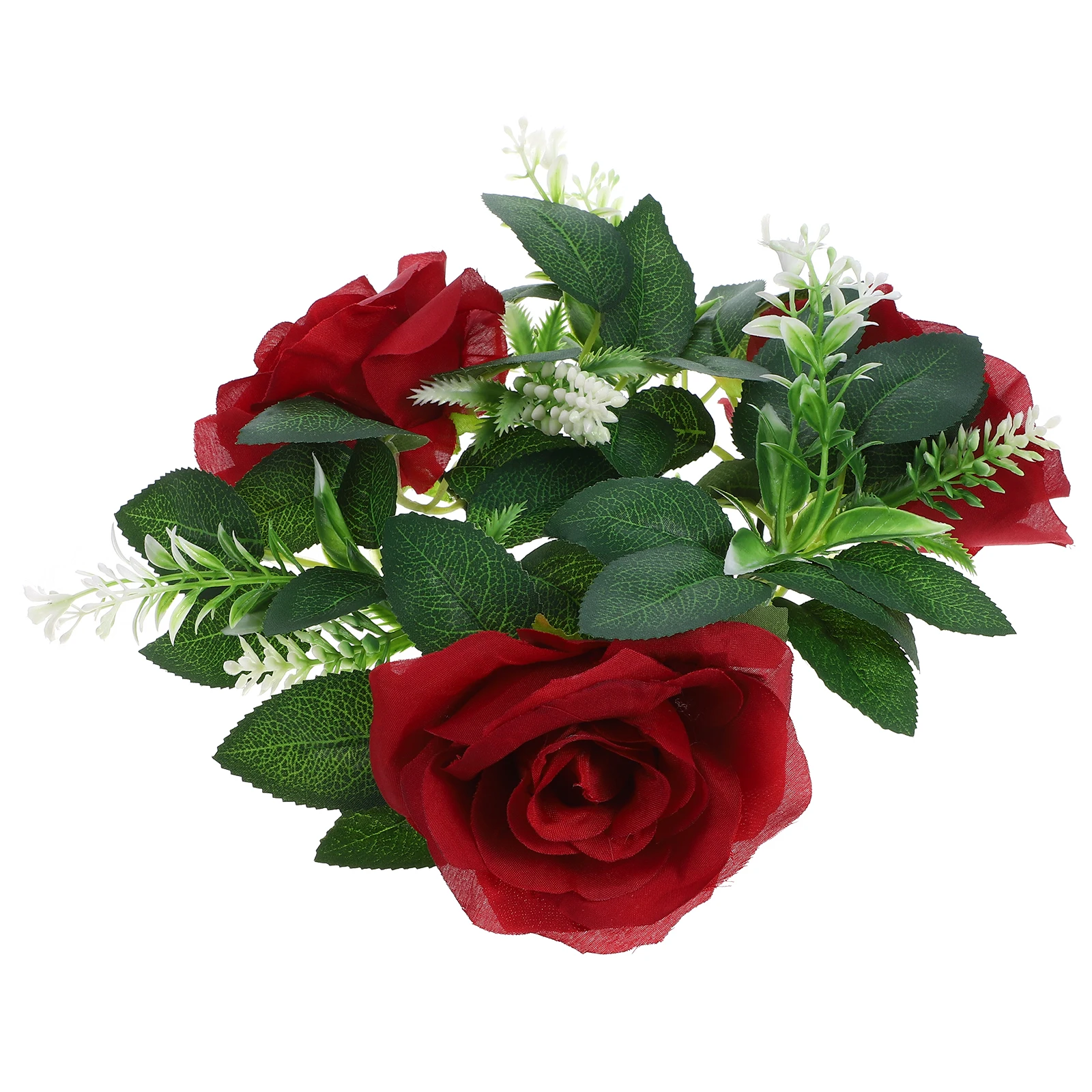 Indoor Simulated Rose Candlestick Wreath Festive Ornaments Centerpieces for Table
Indoor Simulated Rose Candlestick Wreath Festive Ornaments Centerpieces for Table