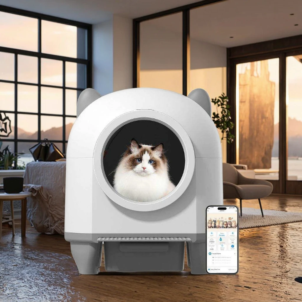 Enclosed Moisture-proof and Splash-proof Hot Selling Smart Cat Litter Box Self-cleaning Sandbox for Cats Smart Cat Litter Box
Enclosed Moisture-proof and Splash-proof Hot Selling Smart Cat Litter Box Self-cleaning Sandbox for Cats Smart Cat Litter Box