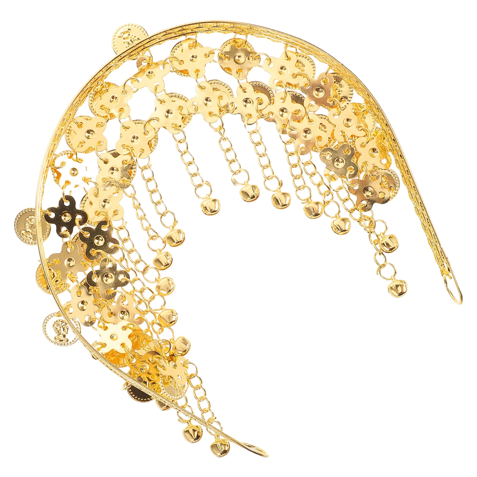 Headpiece Golden Flat Hair Clip Elegant Finish Lightweight Stage Accessories Festive Occasions Bell Accent Hair
Headpiece Golden Flat Hair Clip Elegant Finish Lightweight Stage Accessories Festive Occasions Bell Accent Hair