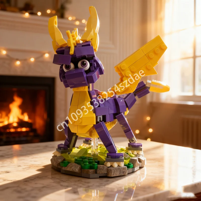 458 шт. MOC Spyro модель дракона, строительные блоки, архитектура, сборка, сделай сам, креативная игрушка, идея, Рождественский подарок, кирпич, детский день рождения
458 шт. MOC Spyro модель дракона, строительные блоки, архитектура, сборка, сделай сам, креативная игрушка, идея, Рождественский подарок, кирпич, детский день рождения