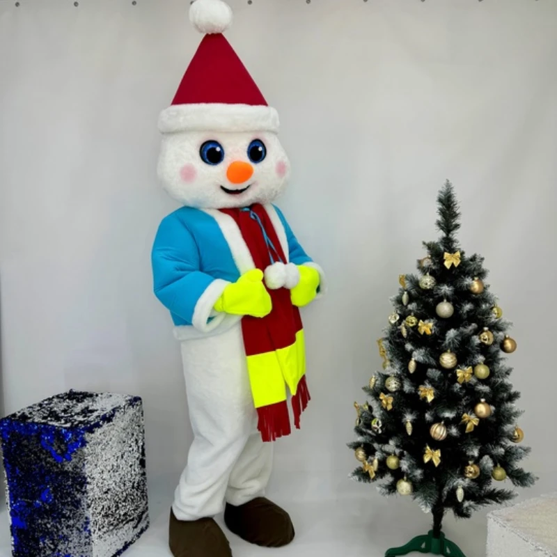 Santa Hat Scaff Blue Coat Snowman Mascot Costume Adults Cartoon Walking Doll Clothes Halloween Christmas Fancy Party Outfits
Santa Hat Scaff Blue Coat Snowman Mascot Costume Adults Cartoon Walking Doll Clothes Halloween Christmas Fancy Party Outfits