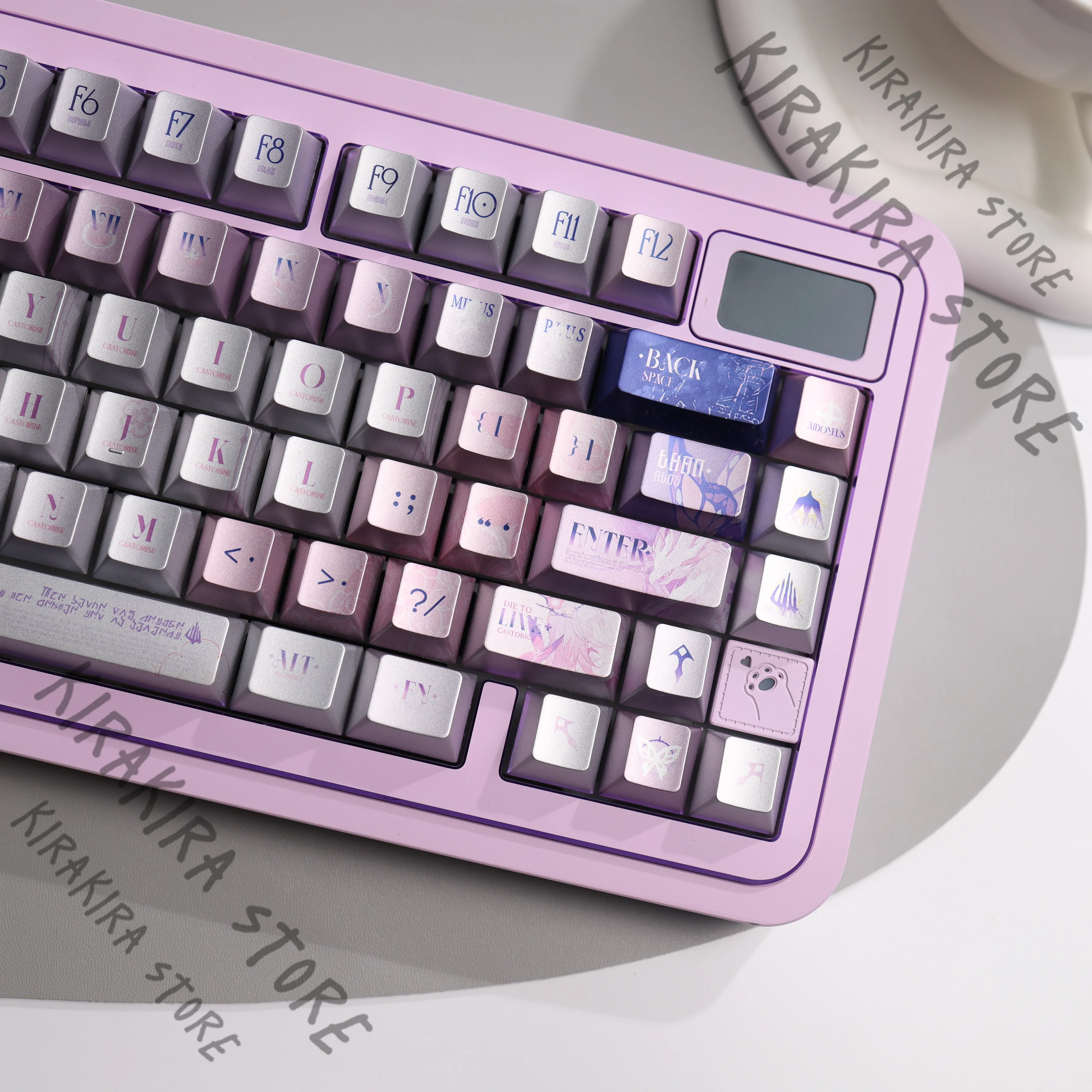 Honkai: Star Rail Castorice Cosplay Original Metal Paint Keycaps PBT Five Sides Thermal Sublimation High Quality Computer Decor
Honkai: Star Rail Castorice Cosplay Original Metal Paint Keycaps PBT Five Sides Thermal Sublimation High Quality Computer Decor