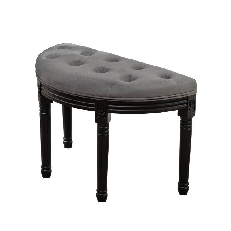 Home American solid wood makeup stool light luxury household bedroom fitting stool black simple retro dresser stool shoe changin
Home American solid wood makeup stool light luxury household bedroom fitting stool black simple retro dresser stool shoe changin