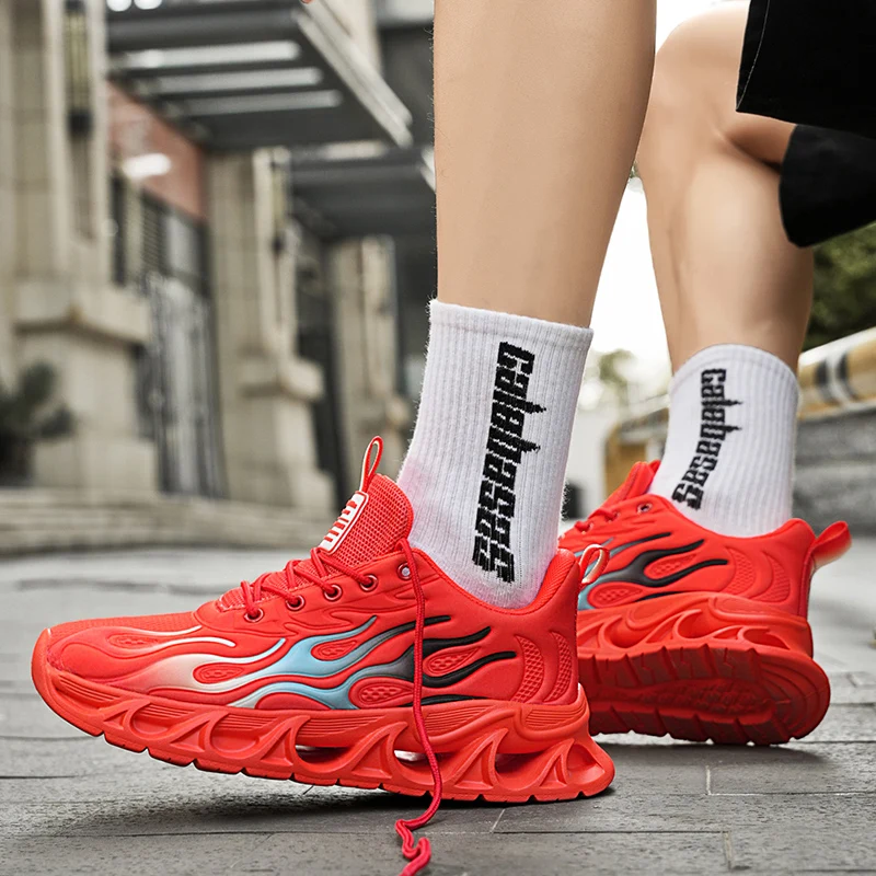 Men's Running Shoes Red Hot Fashion Breathable Mesh Platform Sneakers Men Lightweight Sports Shoes Big Size 46 zapatillas hombre
Men's Running Shoes Red Hot Fashion Breathable Mesh Platform Sneakers Men Lightweight Sports Shoes Big Size 46 zapatillas hombre